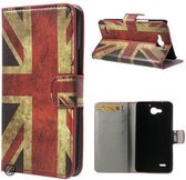Huawei Honor G750 hoesje book case wallet UK vlag