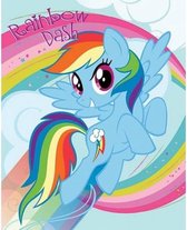 Poster My little pony 40 x 50 cm - Kinderkamer muur/wand decoratie - Rainbow Dash