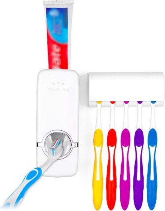 Porte-brosse à dents avec distributeur de Dentifrice | bol.com
