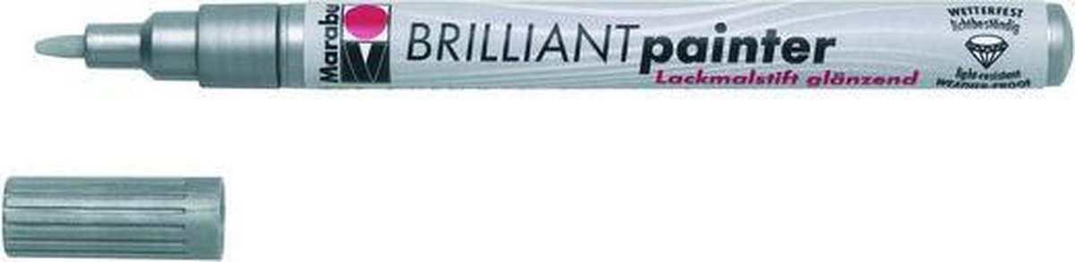 Brilliant painter 1-2 mm - Zilver