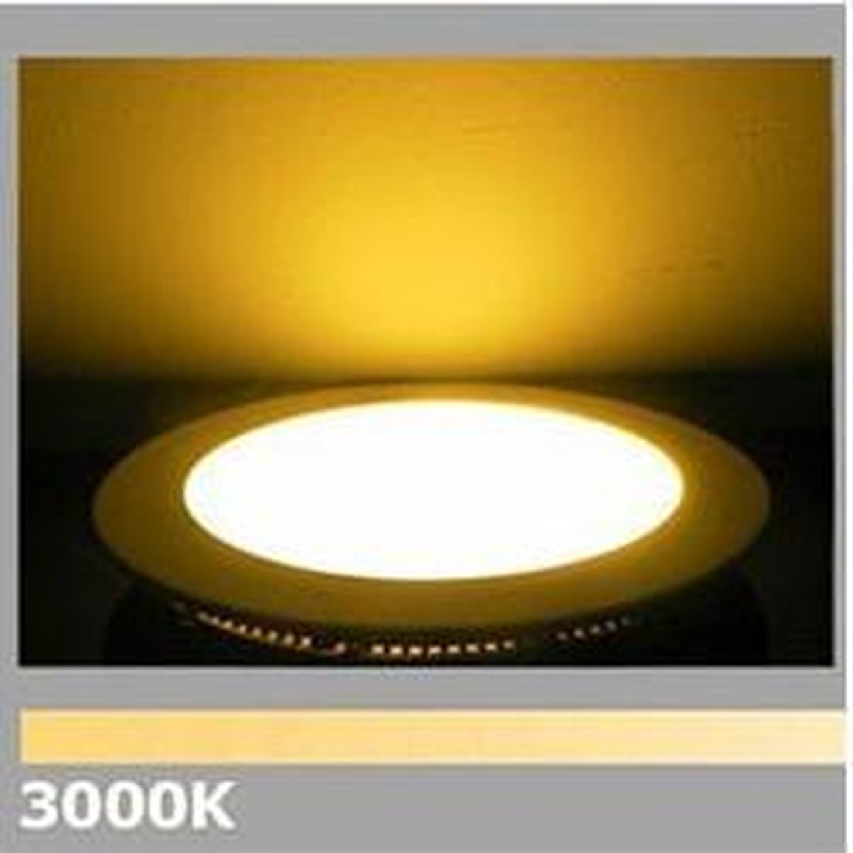 LED Paneel / Downlight Set BSE Rond Inbouw 6W 3000K Warm Wit 120mm Dimbaar Spatwaterdicht