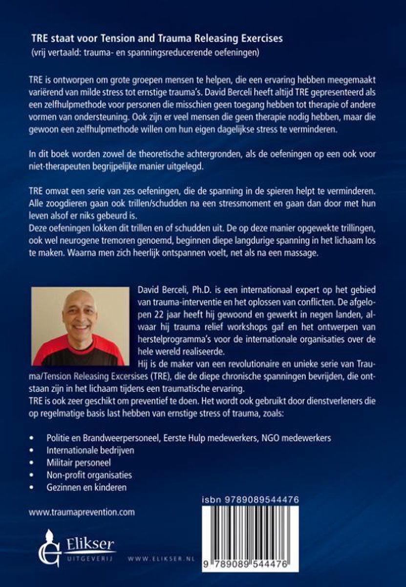 TRE Trauma- en spanningsreducerende oefeningen - back cover
