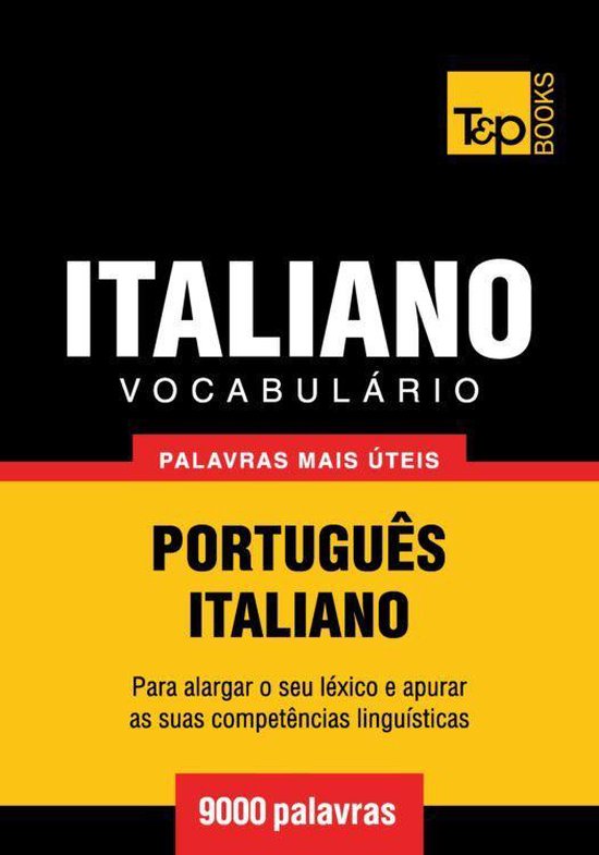 Vocabulário Português-Italiano - 9000 palavras mais úteis - cover