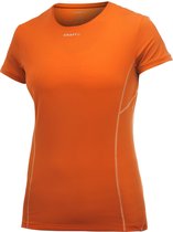 Craft Cool tee with mesh wmn - Sportshirt - Dames - S - Fluorange