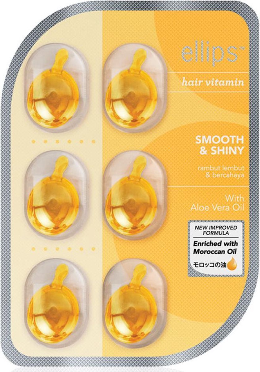 Vitamins Ellips Smooth Shiny Tablets Thermoprotective Argan Oil