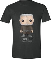 Game of Thrones - Pop Art Hodor Men T-Shirt - Zwart - Maat L