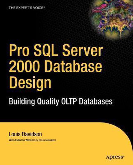Pro SQL Server 2000 Database Design | 9781590593028 | Louis Davidson ...