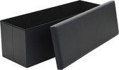 Opbergbox inklapbaar Zwart 110x38x38 cm / Inklapbare opbergbank / opberg box