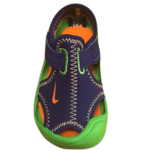 Nike Sunray Protect Jongenssandaal - Maat 23,5 - Kobalt/Groen |