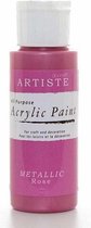 Acrylic Paint (2oz) - Metallic Rose
