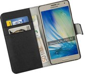 Zwart Samsung Galaxy A7 Bookcase Wallet Cover Cover