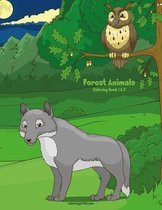 Forest Animals Coloring Book 1 & 2