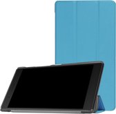Tri-Fold Book Case - Lenovo Tab 4 7 Essential Hoesje - Lichtblauw