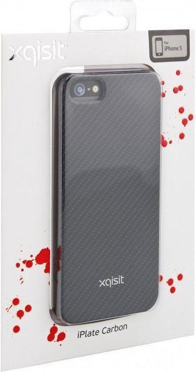 Xqisit Carbon Case voor iPhone 5 zwart
