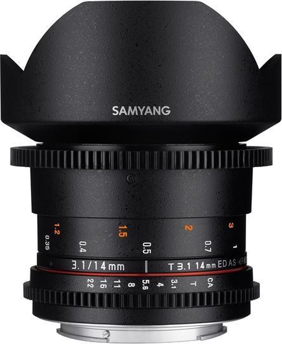 Samyang 14mm T3.1 Vdslr Ed As If Umc II - Prime lens - geschikt voor Sony Spiegelreflex