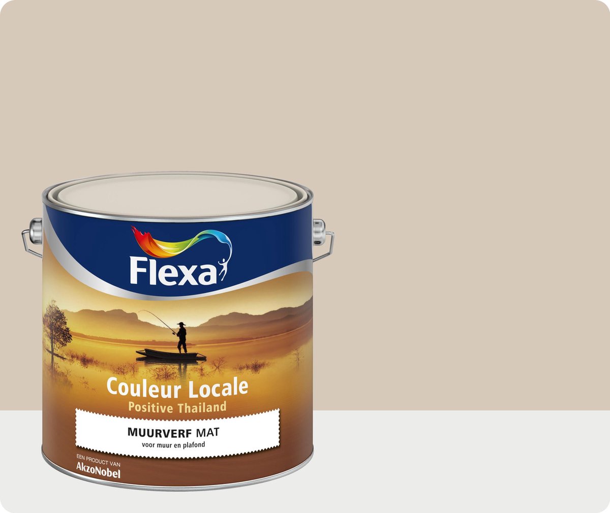 Flexa Couleur Locale - Muurverf Mat - Positive Thailand Bamboo - 6075 - 2,5 liter