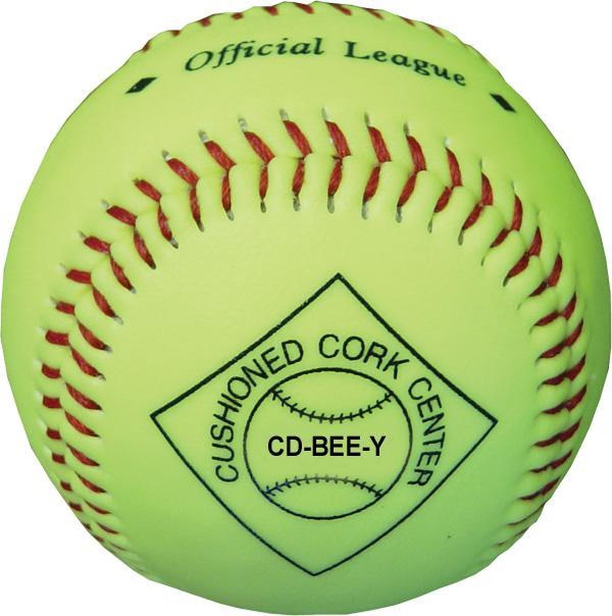 Covee/Diamond CD-BEE 8 inch Jeugd Safety Honkbal, Neon-geel