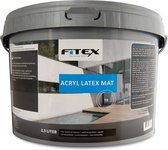 Fitex-Muurverf-Acryl Latex Mat-Ral 7016 Antracietgrijs 2,5 liter