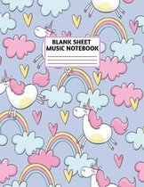 Blank Sheet Music Notebook