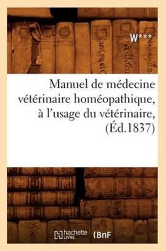 Sciences- Manuel de Médecine Vétérinaire Homéopathique,  ... - cover