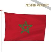 Marokkaanse Vlag Marokko 100x150cm - Kwaliteitsvlag - Geschikt voor buiten