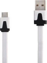 Micro USB Kabel Datacable 2 meter Universeel Wit White