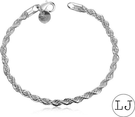 bol.com | armband dames | armband heren | unisex zilveren armband | 925  zilver | cadeau voor man...