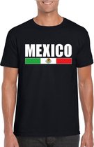 Zwart Mexico supporter t-shirt voor heren L