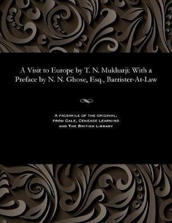 A Visit to Europe by T. N. Mukharji - cover