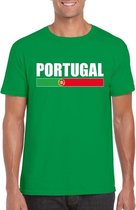 Groen Portugal supporter t-shirt voor heren XL