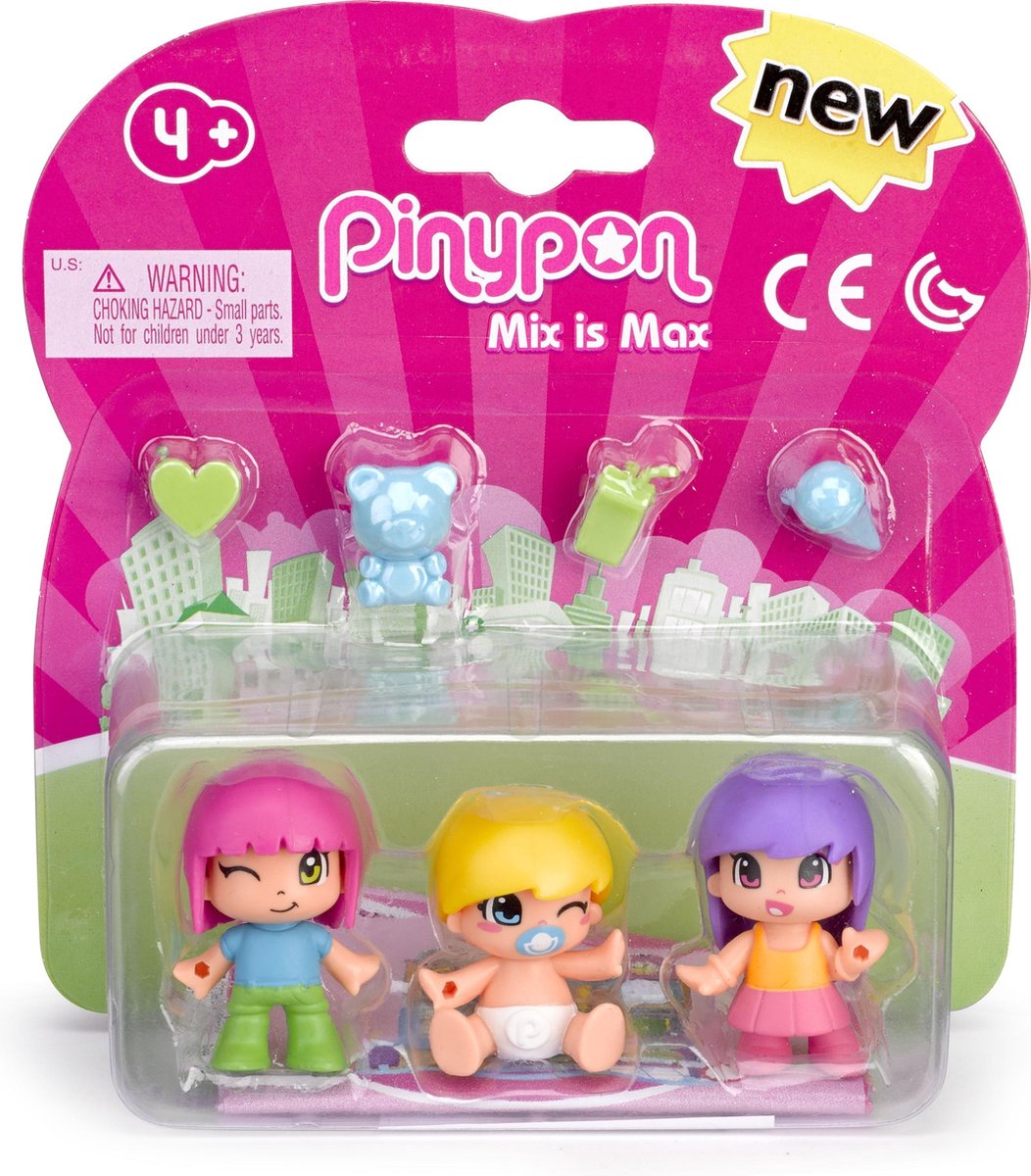 Speelfiguur Pinypon kids en babies