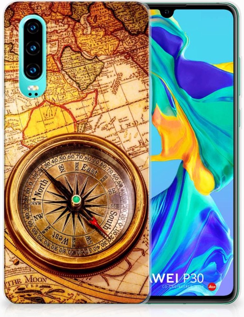 Huawei P30 Siliconen Back Cover Kompas