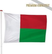 Madagaskische Vlag Madagaskar 40x60cm - Kwaliteitsvlag - Geschikt voor buiten