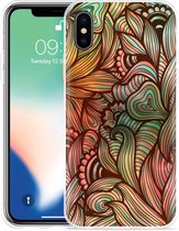 Geschikt voor Apple iPhone X / Xs Hoesje Abstract colorful - Designed by Cazy