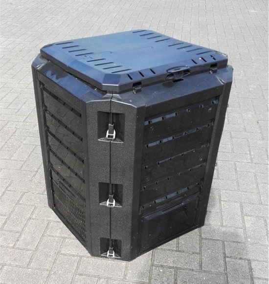 Prosperplast Compogreen IKST380C - Compostbak - 380 Liter - Vorstbestendig - UV-bestendig - Zwart