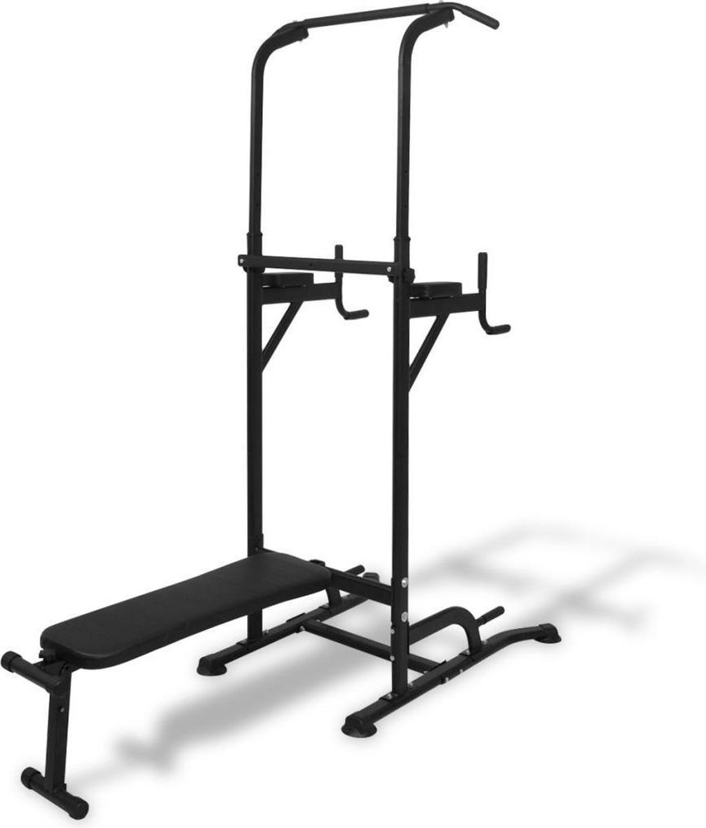 Station de traction réglable avec banc assis Station de trempage Barre de traction...