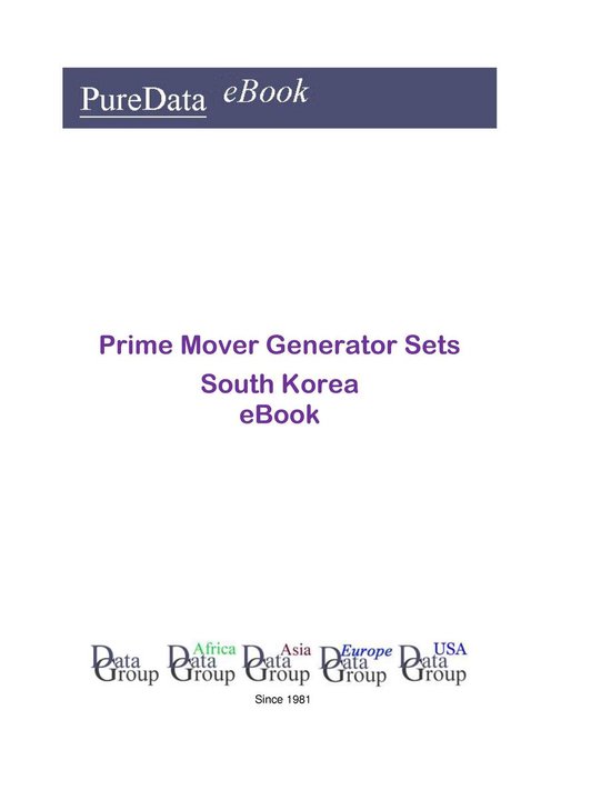 PureData eBook - Prime Mover Generator Sets in South Korea - cover