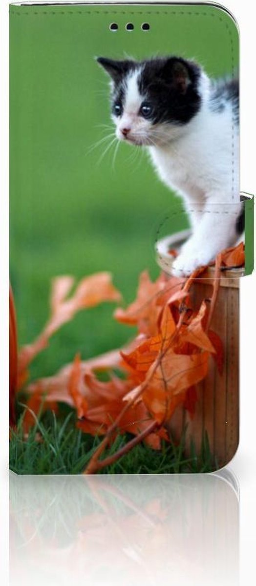 Samsung Galaxy S9 Plus Telefoonhoesje met Pasjes Kitten