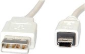 Nilox 1.8m USB 2.0 USB-kabel 1,8 m USB A Mini-USB B Wit
