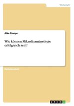 Wie K nnen Mikrofinanzinstitute Erfolgreich Sein?