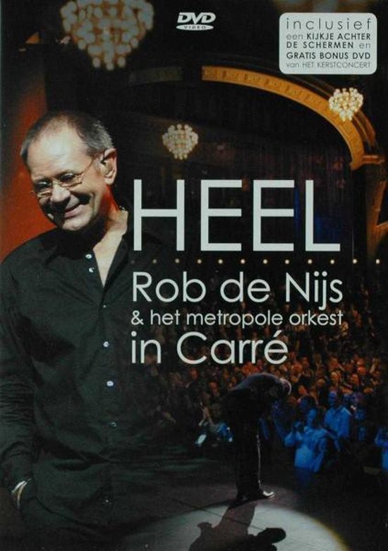 Cover van de film 'Heel -  Rob de Nijs & het Metropole orkest in Carré'