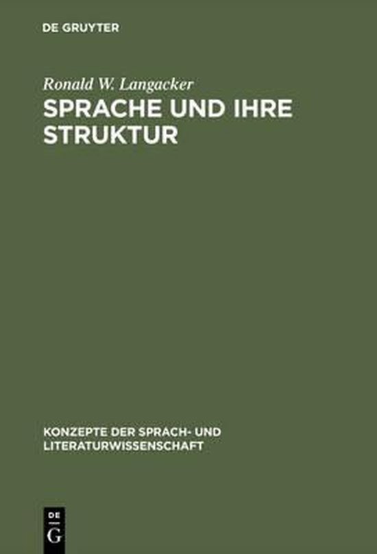 Sprache und ihre Struktur - cover