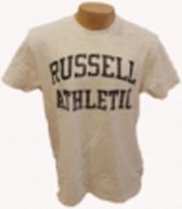 Russell T Shirt Groot Logo Ecru/Melee