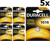 5 Stuks Duracell CR1616 lithium batterij
