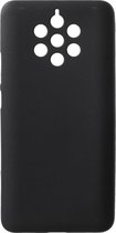 Shop4 - Geschikt voor Nokia 9 PureView Hoesje - Zachte Back Case Mat Zwart