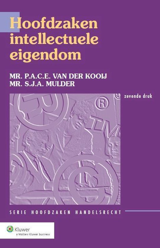 Hoofdzaken intellectuele eigendom - cover