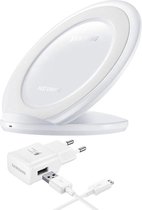Samsung Wireless Charger Stand Wit - Inclusief MicroUSB Kabel + 220V Adapter