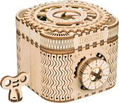 ROBOTIME® Modelbouwpakket - Treasure Box - Houten Schatkist - Level 4 - 100x124x85 mm