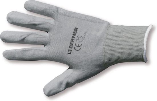 Berner Glove B-grip Polyuréthane Blanc Taille 9 / L | bol.com