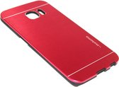 Aluminium hoesje rood Geschikt voor Samsung Galaxy S6 Edge